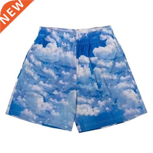 Men Sports Gym Running Shorts Camouflage Print Male Breathab
