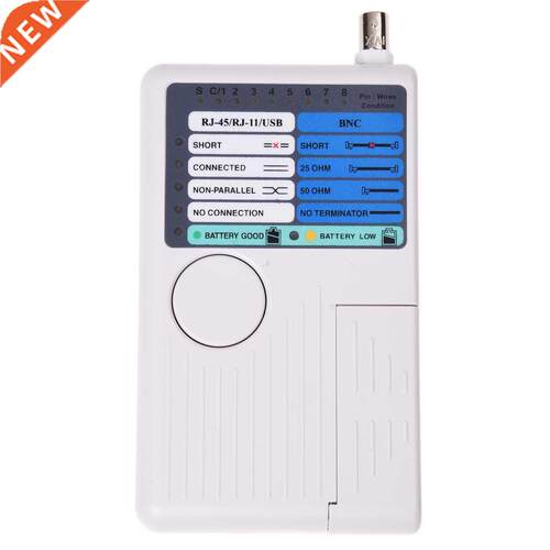 USB Wire RJ45 BNC RJ11 1394 Ethernet LAN Cable Tester