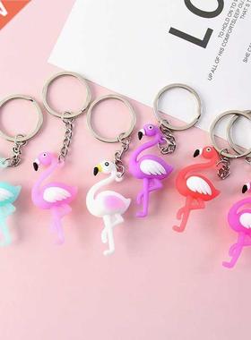 6cs Flamingo aty Decoations Wedding Decoation KeyChain