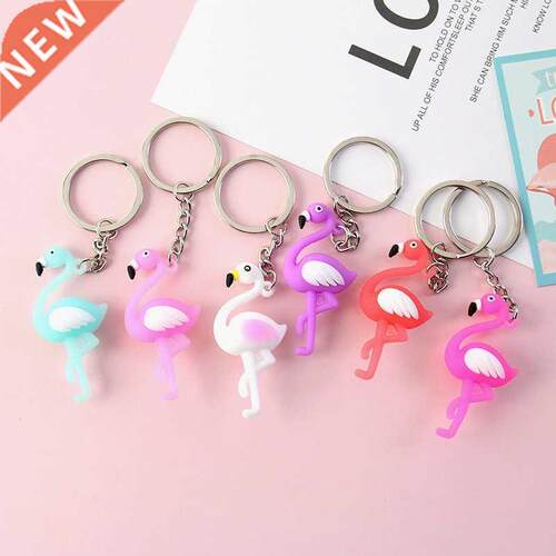 6cs Flamingo aty Decoations Wedding Decoation KeyChain