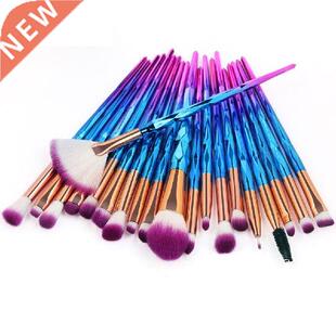 20Pcs Diamond Makeup Brushes Set Powder Foundation Blush