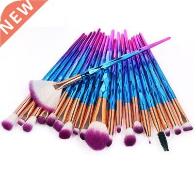 20Pcs Diamond Makeup Brushes Set Powder Foundation Blush