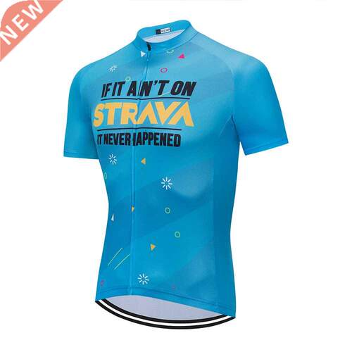 new Breathable STRAVA Pro Cycling Jersey Men 2021 Summer Mou