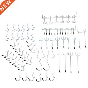 52PCS Metal Peg Board Pegboard Hooks Garage Work op Storag