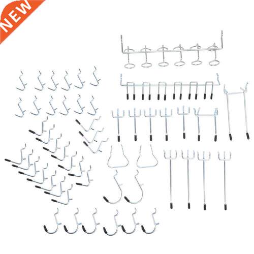 52PCS Metal Peg Board Pegboard Hooks Garage Work op Storag