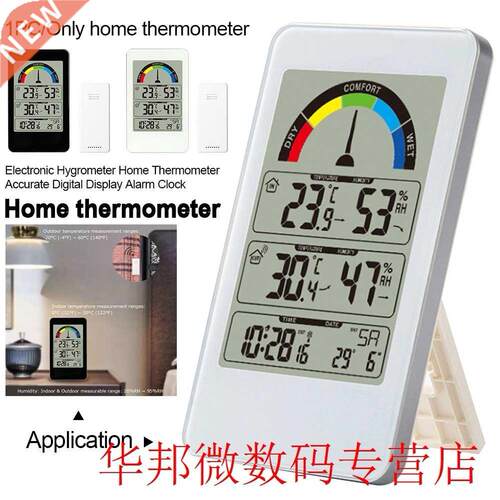 Accurate Home Thermometer Calendar Alarm Clock Comfort Indic