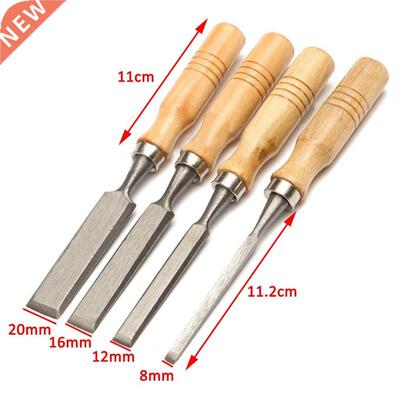 4Pcs 8/12/16/20mm Carving Hand Chisels Tool Set Chisels DIY