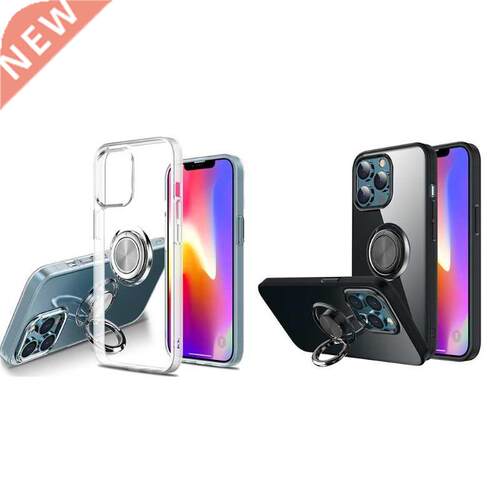 Unique Durable Transparent Phone Case with Ring Holder for A