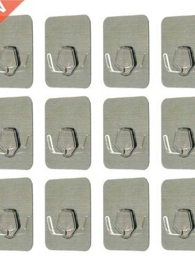 12 Pcs Kitchen Adhesive Wall Hooks Washcloth Hook Multifunct