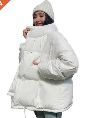 Korean Style 2021 Winter Jacket Parkas Women Stand Collar So