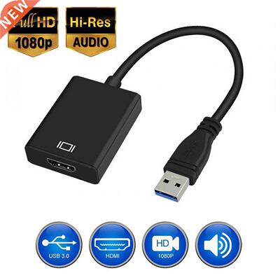USB 3.0 To HDMI-compatible Adapter HD 1080P Video Cable Adap
