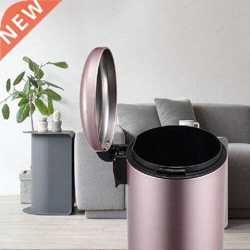Bathoom Gabage Tash Can Kitchen Luxuy Metal Stainless