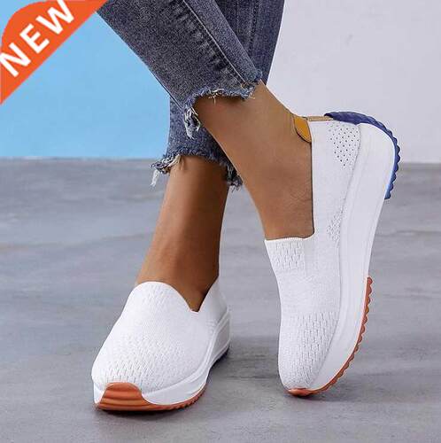 Faion Women Flats Slip on Me oes Woman Light Sneakers