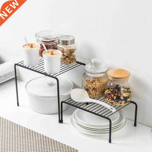 Iron Kitchen Storage Rack Closet Shelf Dish Drying Rack Spic