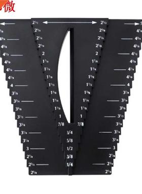 Woodworking Protable Plastic 2 In 1 Caliper Gauge Center Fin