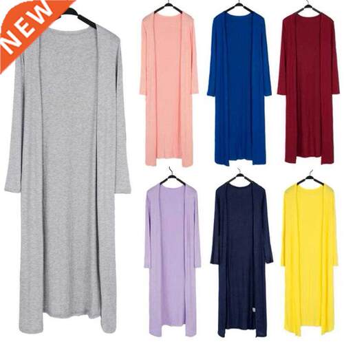 Summer Autumn 12 Colors Women Modal Long Cardigan Female Cot