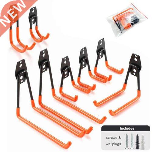 8 Pack Garage Storage Hooks Hangers Heavy Duty Wall Mount Ga