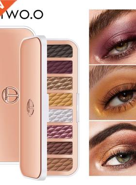 O.TWO.O 8 Color Glitter Eyeshadow Palette Makeup Easy To