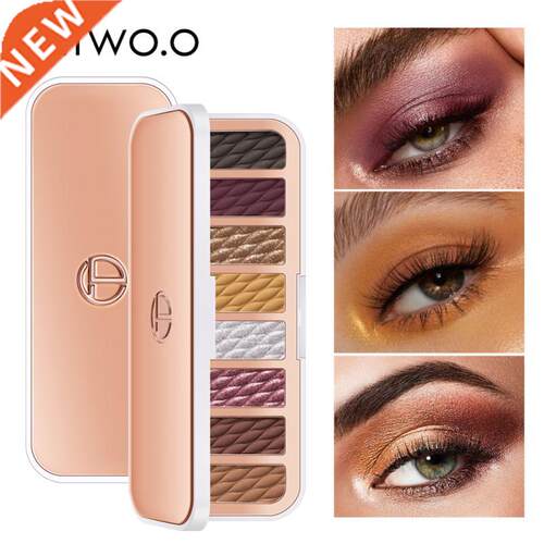 O.TWO.O 8 Color Glitter Eyeshadow Palette Makeup Easy To