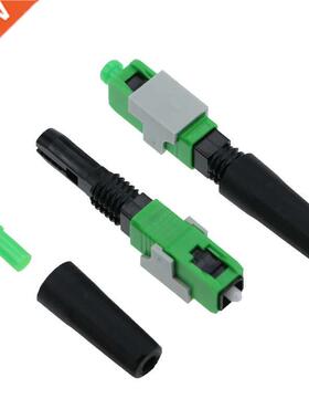 100PCS FTTH SC APC FTTH pre-bur fiber optic quick connector