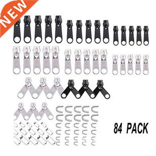 84Pcs/Set Fix Zipper Slider Zipper Head Repair Kit Replaceme
