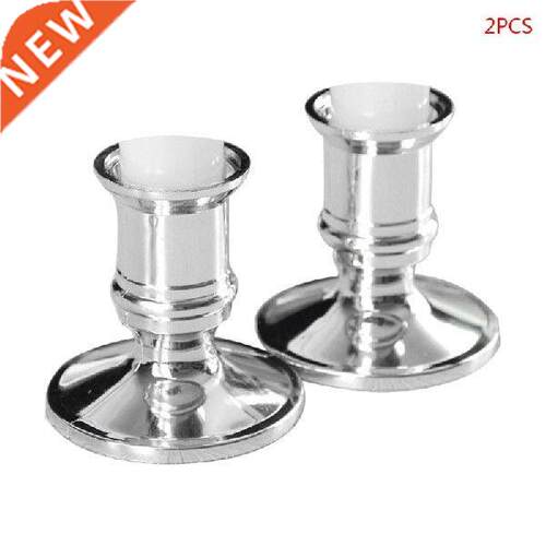 2pcs Plastic Candle Base Holder Pillar Candlestick Stand