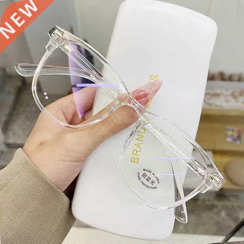 Transparent Computer Glasses Frame Women Men Anti Blue Light