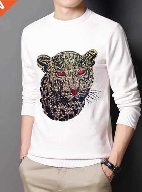 Fall/Winter Men's Sweater Oversized Knit Pullover Youth Hip