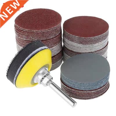 120pcs Sandpaper Sanding Discs Hook Loop Sanding Paper Buffi
