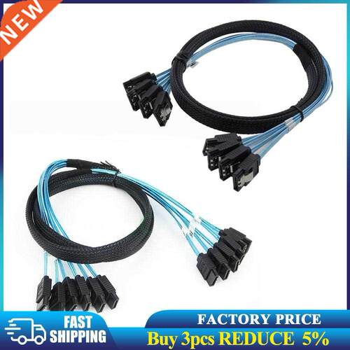 4pcs/set 6pcs/set SATA III 6Gbps SAS Cable for ServerSATA 7