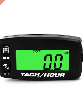 Portable Lightweight Backlit LCD Digital Tachometer Tach Hou