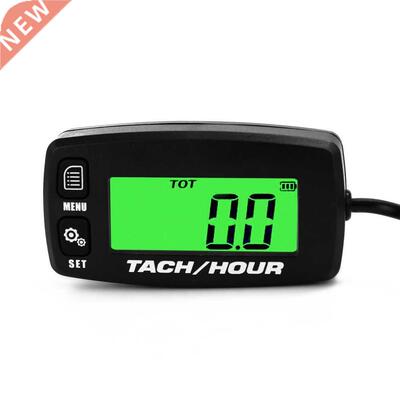 Portable Lightweight Backlit LCD Digital Tachometer Tach Hou