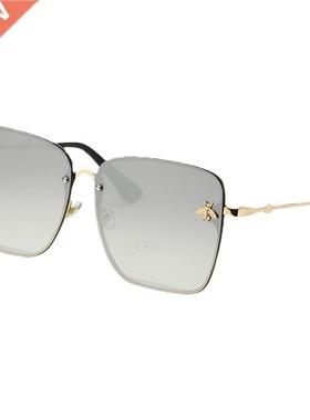 WINFUL 2022 New Fshion Ldy Oversize Rimless Squre Bee Sun