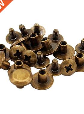 10Pack Chicago Screw/Studs/Rivets Belt Strap Fastener
