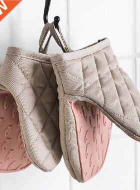 One Piece Silicone Anti-scalding Oven Gloves Mitts Kitchen