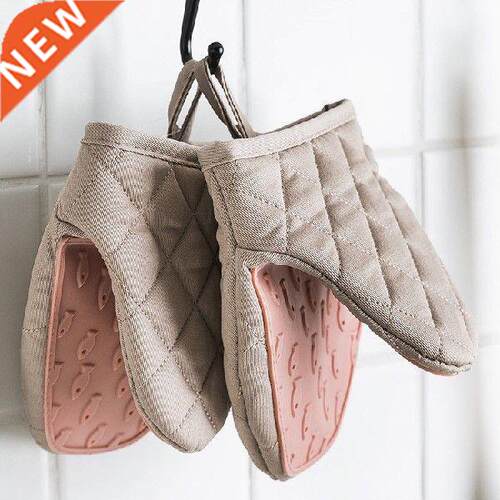 One Piece Silicone Anti-scalding Oven Gloves Mitts Kitchen