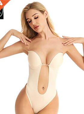 adies Bra One-Piece apewear Women Invisible Pu Up Bra,