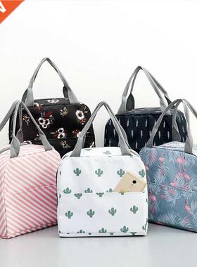 Functonal Pattern Cooler Lunch Box Portable nsulated Canva