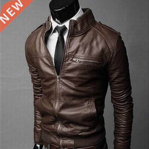 MRMT 2022 Brand New Men's Motorcycle Leather Jacket Slim Me