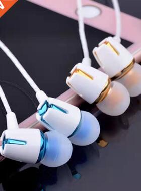 Metal HiFi Sound Wired Earphones With Mic For iPhone 13 Huaw