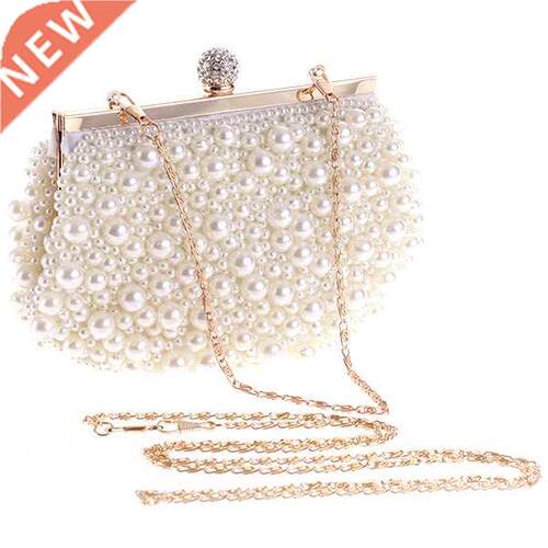 Evening Wedding Clutch Handbag Pearl Bag Dress Dinner Bag Sm