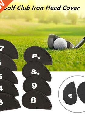 9Pcs/Set Portale Golf Iron Head Cover Clus Sports