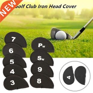 9Pcs/Set Portale Golf Iron Head Cover Clus Sports