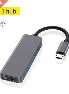 Type C to HDMI 2 USB 3.0 Fast Data Hub 4 in 1 USBC PD Chargi