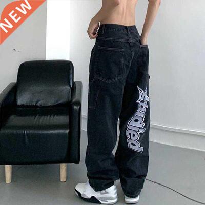 American Set Clothing Retro nd Pocket Jeans Female Letter St