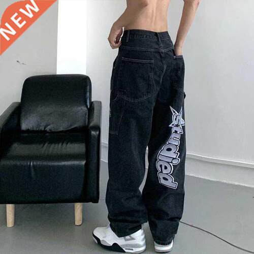 American Set Clothing Retro nd Pocket Jeans Female Letter St