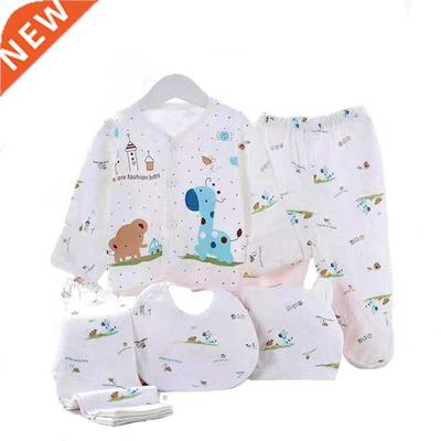 Newborn Baby Clothing Suits 0-3 Months Cartoon Cotton 5pcs/s
