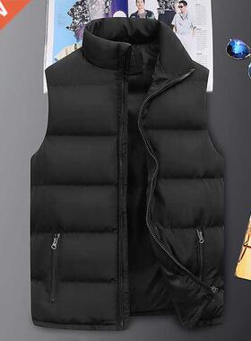 Fashion Mens Jacket Sleeveless Vest Spring Warm Vests Casual