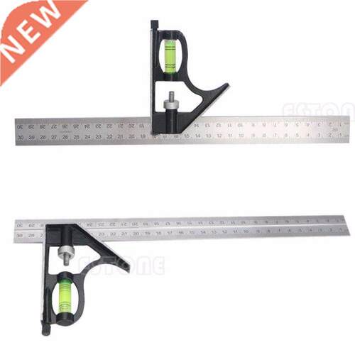 Adjustable Sliding Combination Square Ruler Level Measuring