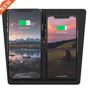 Easy Install Portable Phone Car Wireless Charger Pad Mat Bla